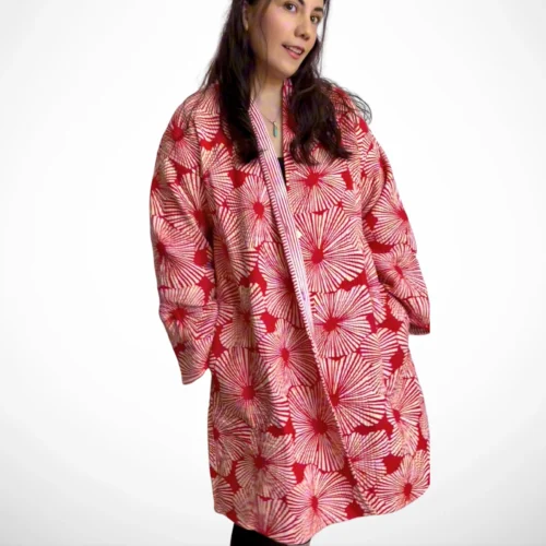 1 Selene rojo con flores