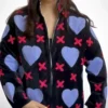 Lakshmi azul con corazones
