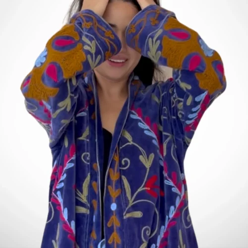 Lakshmi Coat azul cobalto