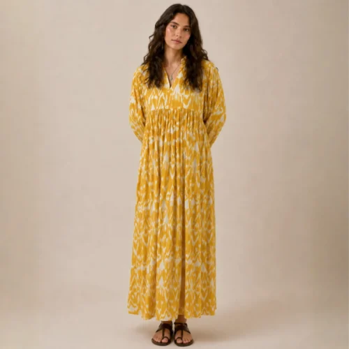 Shakti dress, Color amarillo