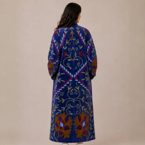 Lakshmi Coat. Color azul cobalto