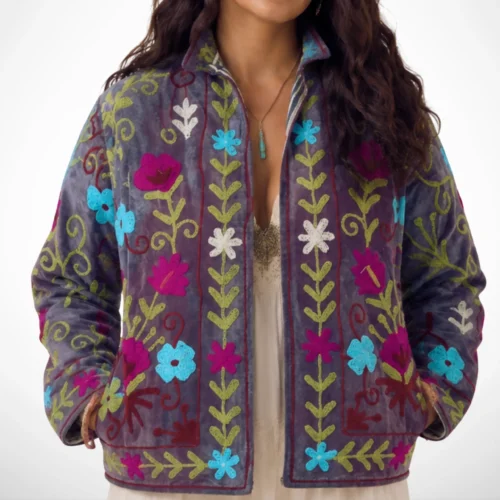 Lakshmi flores gris