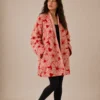 24 Selene Jacket, Color rojo brillante con flores