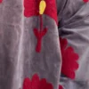 Lakshmi Jacket. Color gris con corazones y abanicos
