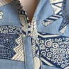 5 Shakti dress, Color azul acero con gatos