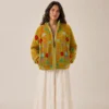 Lakshmi Jacket. Color mostaza con flores