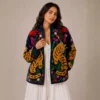 5 Lakshmi Jacket. Color azul marino con tigres de bengala