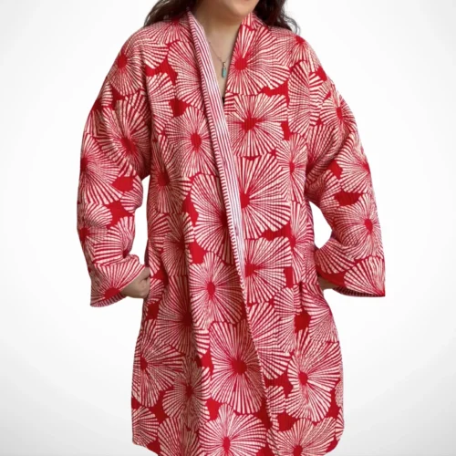 5 Selene rojo con flores