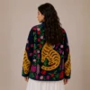 6 Lakshmi Jacket. Color azul marino con tigres de bengala