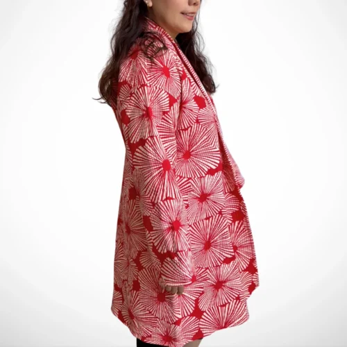 6 Selene rojo con flores