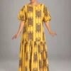 Chandra Dress Tigers, yellow