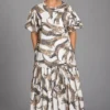 Chandra Dress Cats, white