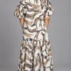 Chandra Dress Cats, white