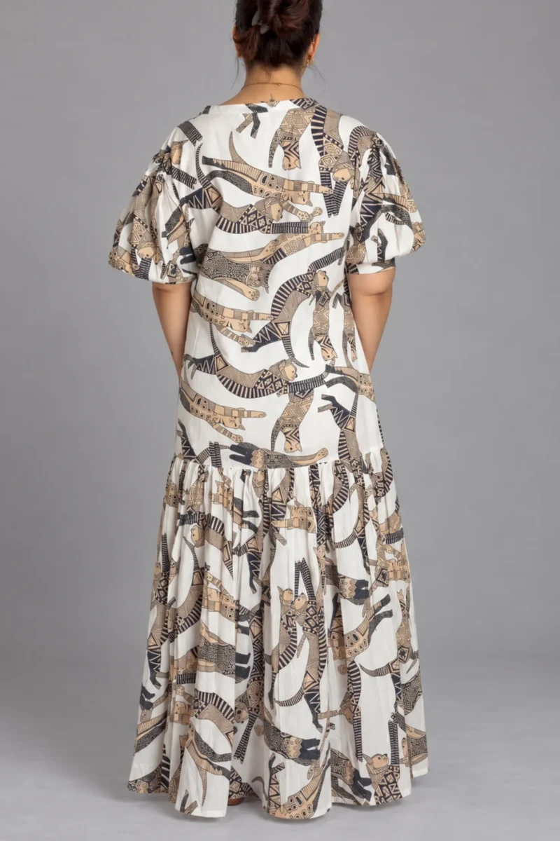 Chandra Dress Cats, white