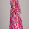 2 Ava Dress Bright Pink