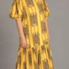 Chandra Dress Tigers, yellow
