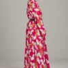 3 Ava Dress Cranes, raspberry
