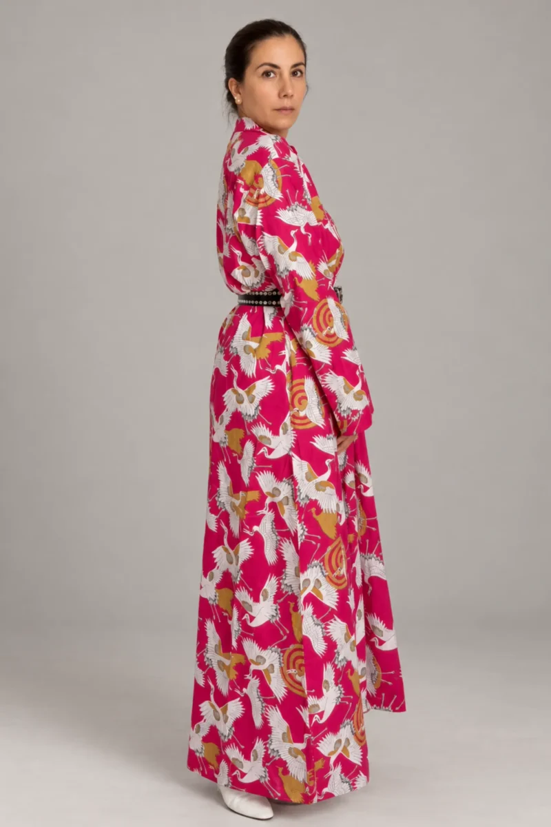 3 Ava Dress Cranes, raspberry
