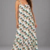 Leela Dress Mushrooms, green