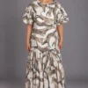 Chandra Dress Cats, white