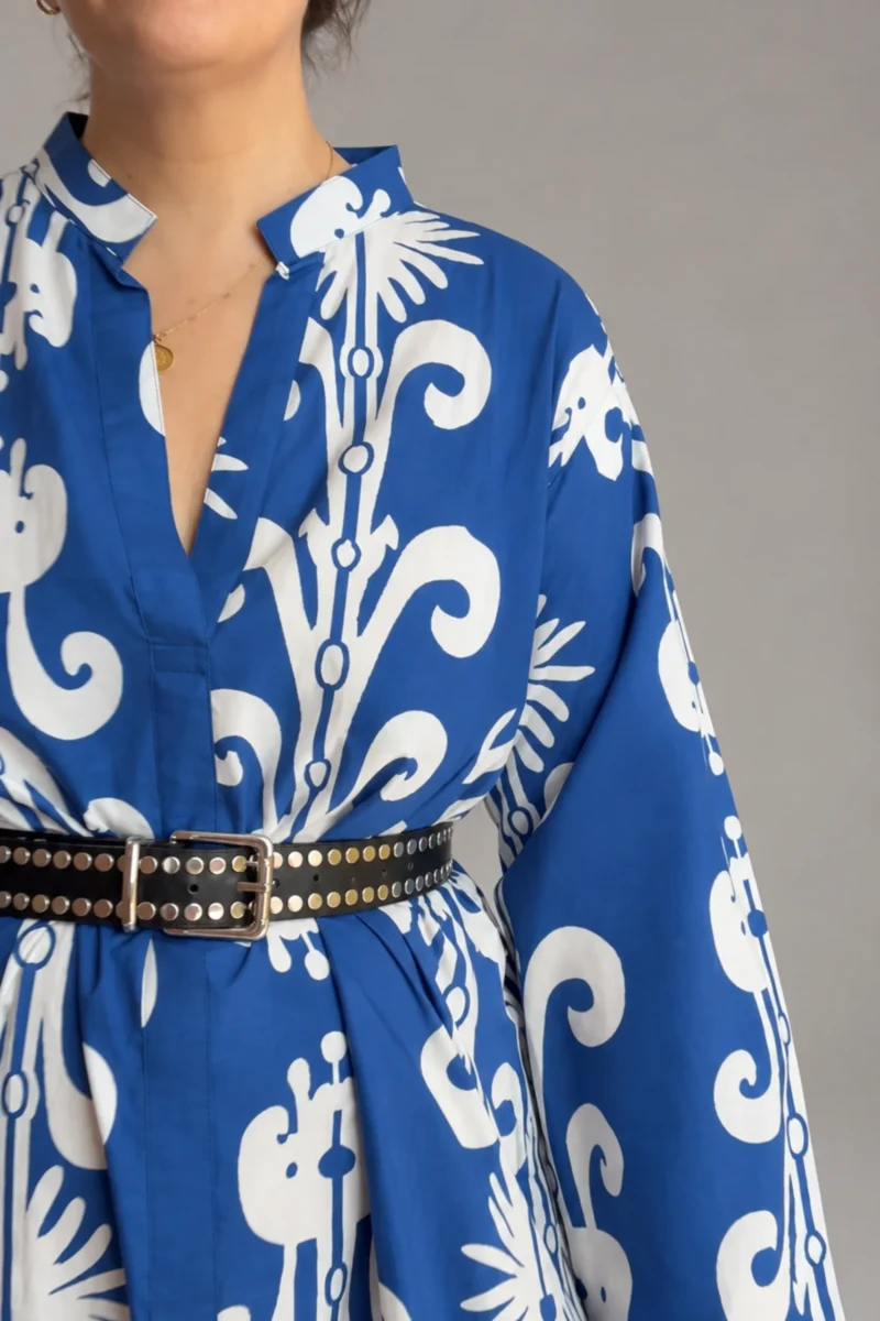 3 Ava Dress Blue Cobalt