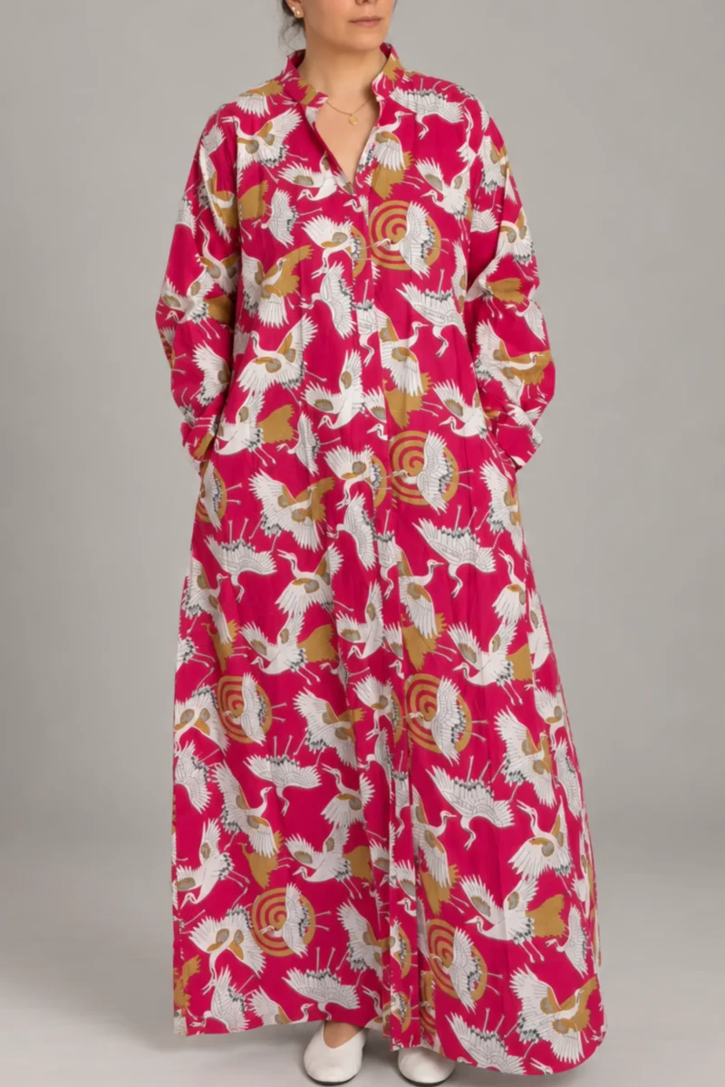 4 Ava Dress Cranes, raspberry