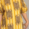 Chandra Dress Tigers, yellow