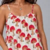 Leela Dress Mushrooms, red