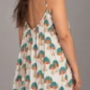 Leela Dress Mushrooms, green